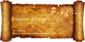Pandia Áldor névjegykártya